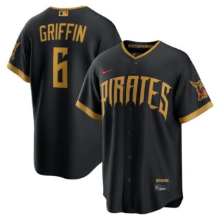Men's Konnor Griffin #6 Pittsburgh Pirates 2026 City Connect Stadium Jersey Black