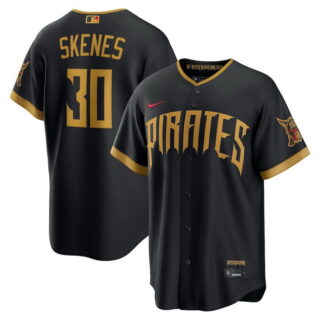Men's Paul Skenes #30 Pittsburgh Pirates 2026 City Connect Stadium Jersey Black