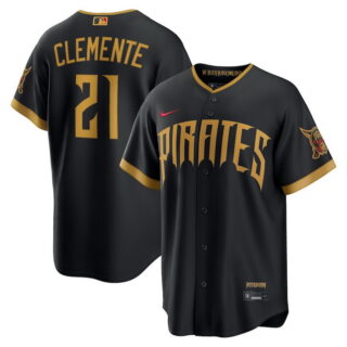 Men's Roberto Clemente #21 Pittsburgh Pirates 2026 City Connect Stadium Jersey Black
