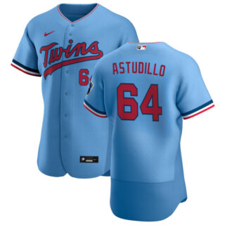 Minnesota Twins #64 Willians Astudillo Men's Nike Light Blue Alternate 2020 Authentic Team MLB Jersey