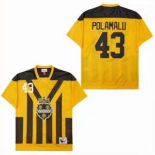 Mitchell And Ness Steelers #43 Throwback Stitched NFL Jerseys