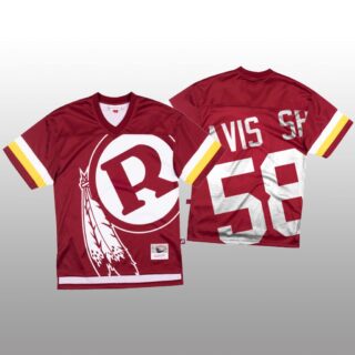 NFL Washington Redskins #58 Thomas Davis Sr. Red Men's Mitchell & Nell Big Face Fashion Limited NFL Jersey