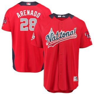 National League 28 Nolan Arenado Red 2018 MLB All-Star Game Home Run Derby Jersey