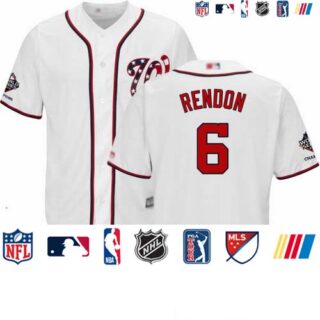 Nationals #6 Anthony Rendon White Cool Base 2019 World Series Champions Stitched Youth Baseball Jersey