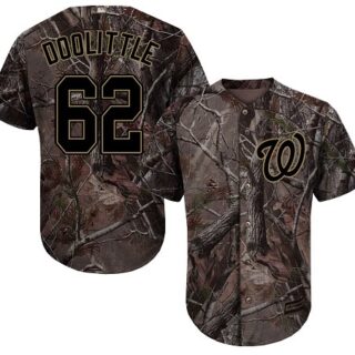Nationals #62 Sean Doolittle Camo Realtree Collection Cool Base Stitched Baseball Jersey