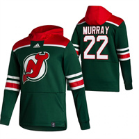 New Jersey Devils #22 Ryan Murray Reverse Retro Pullover Hoodie Green