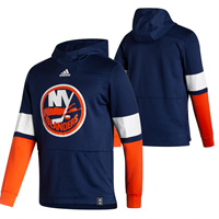 New York Islanders Blank Reverse Retro Pullover Hoodie Navy