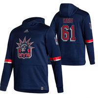New York Rangers #61 Rick Nash Reverse Retro Pullover Hoodie Navy