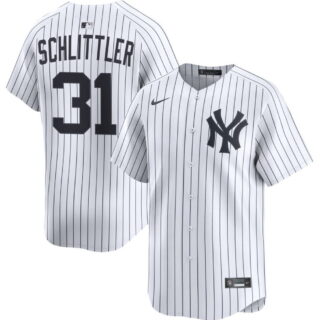 Men's New York Yankees #31 Cam Schlittler White Cool Base Stitched Jersey