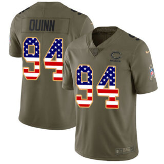 Nike Bears #94 Robert Quinn Olive USA Flag Men's Stitched NFL Limited 2017 Salute To Service Jersey