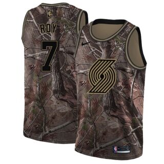 Nike Blazers #7 Brandon Roy Camo NBA Swingman Realtree Collection Jersey