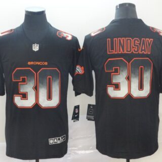 Nike Broncos 30 Phillip Lindsay Black Arch Smoke Vapor Untouchable Limited Jersey