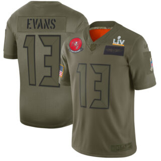 Nike Buccaneers #13 Mike Evans Camo Men's Super Bowl LV Bound Stitched NFL Limited 2019 Salute To Service Jersey