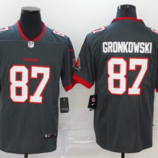 Nike Buccaneers 87 Rob Gronkowski Gray New 2020 Vapor Untouchable Limited Jersey