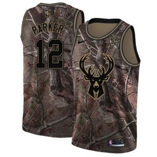 Nike Bucks #12 Jabari Parker Camo Youth NBA Swingman Realtree Collection Jersey
