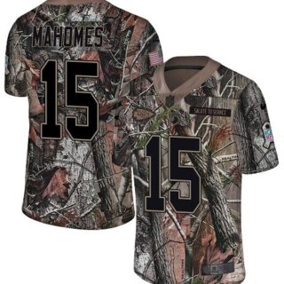 Nike Chiefs #15 Patrick Mahomes Camo Men's Stitched NFL Limited Rush Realtree Jersey