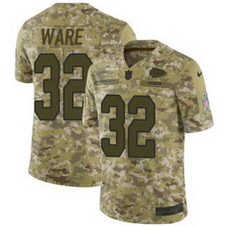 Nike Chiefs #32 Spencer Ware Camo Men's Stitched NFL Limited 2018 Salute To Service Jersey