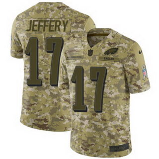 Nike Eagles #17 Alshon Jeffery Camo Men's Stitched NFL Limited 2018 Salute To Service Jersey