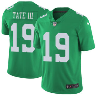Nike Eagles #19 Golden Tate III Green Men's Stitched NFL Limited Rush Jersey