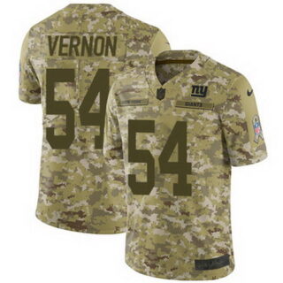 Nike Giants #54 Olivier Vernon Camo Men's Stitched NFL Limited 2018 Salute To Service Jersey