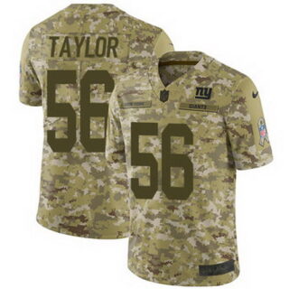 Nike Giants #56 Lawrence Taylor Camo Men's Stitched NFL Limited 2018 Salute To Service Jersey