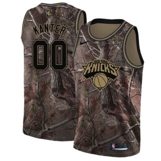 Nike Knicks #0 Enes Kanter Camo Women's NBA Swingman Realtree Collection Jersey