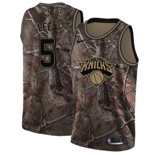 Nike Knicks #5 Courtney Lee Camo Women's NBA Swingman Realtree Collection Jersey