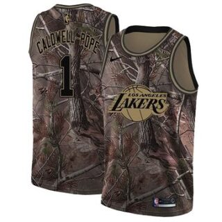 Nike Lakers #1 Kentavious Caldwell-Pope Camo Women's NBA Swingman Realtree Collection Jersey