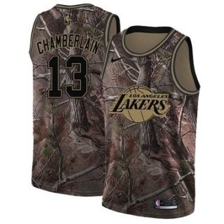 Nike Lakers #13 Wilt Chamberlain Camo Women's NBA Swingman Realtree Collection Jersey