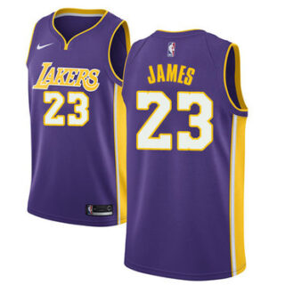 Nike Lakers #23 LeBron James Purple NBA Swingman Statement Edition Jersey