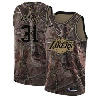 Nike Lakers #31 Kurt Rambis Camo NBA Swingman Realtree Collection Jersey