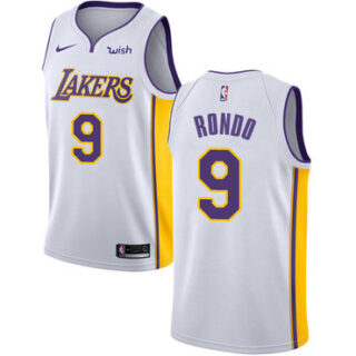 Nike Lakers #9 Rajon Rondo White Women's NBA Swingman Association Edition Jersey