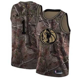 Nike Mavericks #1 Dennis Smith Jr. Camo Youth NBA Swingman Realtree Collection Jersey