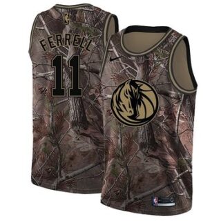 Nike Mavericks #11 Yogi Ferrell Camo Youth NBA Swingman Realtree Collection Jersey