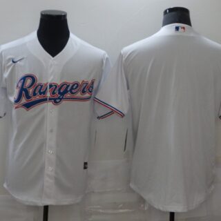 Nike Men's Texas Rangers White blank 2020 Authentic Official Team MLB Jersey