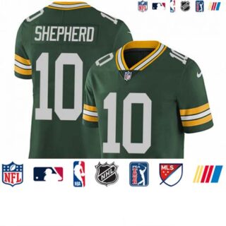 Nike Packers #10 Darrius Shepherd Green Team Color Men's Stitched NFL Vapor Untouchable Limited Jersey