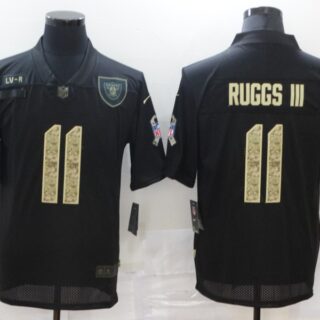 Nike Raiders 11 Henry Ruggs III Black Camo 2020 Salute To Service Limited Jersey