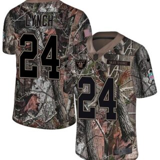 Nike Raiders #24 Marshawn Lynch Camo Men's Stitched NFL Limited Rush Realtree Jersey