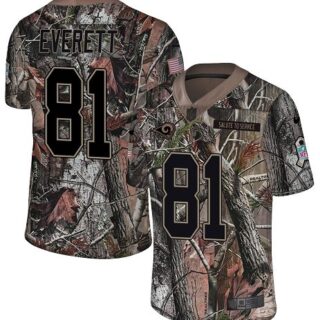 Nike Rams #81 Gerald Everett Camo Men's Stitched NFL Limited Rush Realtree Jersey