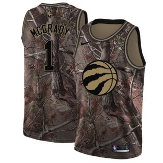 Nike Raptors #1 Tracy Mcgrady Camo NBA Swingman Realtree Collection Jersey