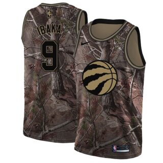Nike Raptors #9 Serge Ibaka Camo Youth NBA Swingman Realtree Collection Jersey