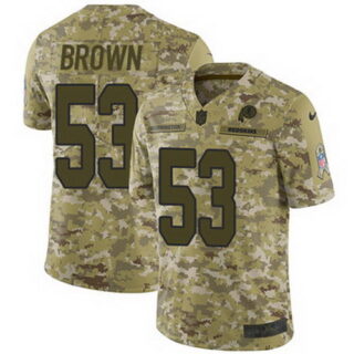 Nike Redskins #53 Zach Brown Camo Youth Stitched NFL Limited 2018 Salute to Service Jersey