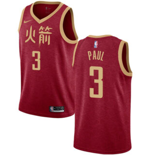 Nike Rockets #3 Chris Paul Red NBA Swingman City Edition 2018 19 Jersey