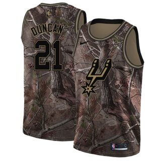 Nike Spurs #21 Tim Duncan Camo NBA Swingman Realtree Collection Jersey