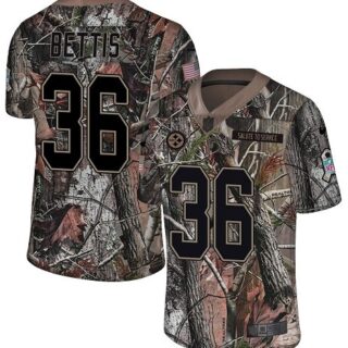 Nike Steelers #36 Jerome Bettis Camo Men's Stitched NFL Limited Rush Realtree Jersey