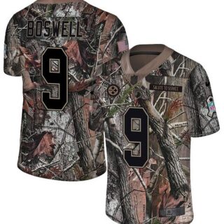 Nike Steelers #9 Chris Boswell Camo Men's Stitched NFL Limited Rush Realtree Jersey