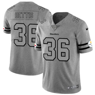 Nike Steelers 36 Jerome Bettis 2019 Gray Gridiron Gray Vapor Untouchable Limited Jersey