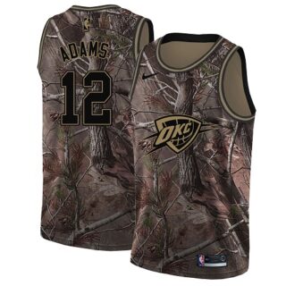 Nike Thunder #12 Steven Adams Camo Youth NBA Swingman Realtree Collection Jersey