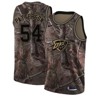 Nike Thunder #54 Patrick Patterson Camo Women's NBA Swingman Realtree Collection Jersey
