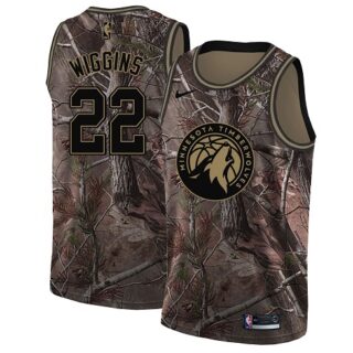 Nike Timberwolves #22 Andrew Wiggins Camo Youth NBA Swingman Realtree Collection Jersey